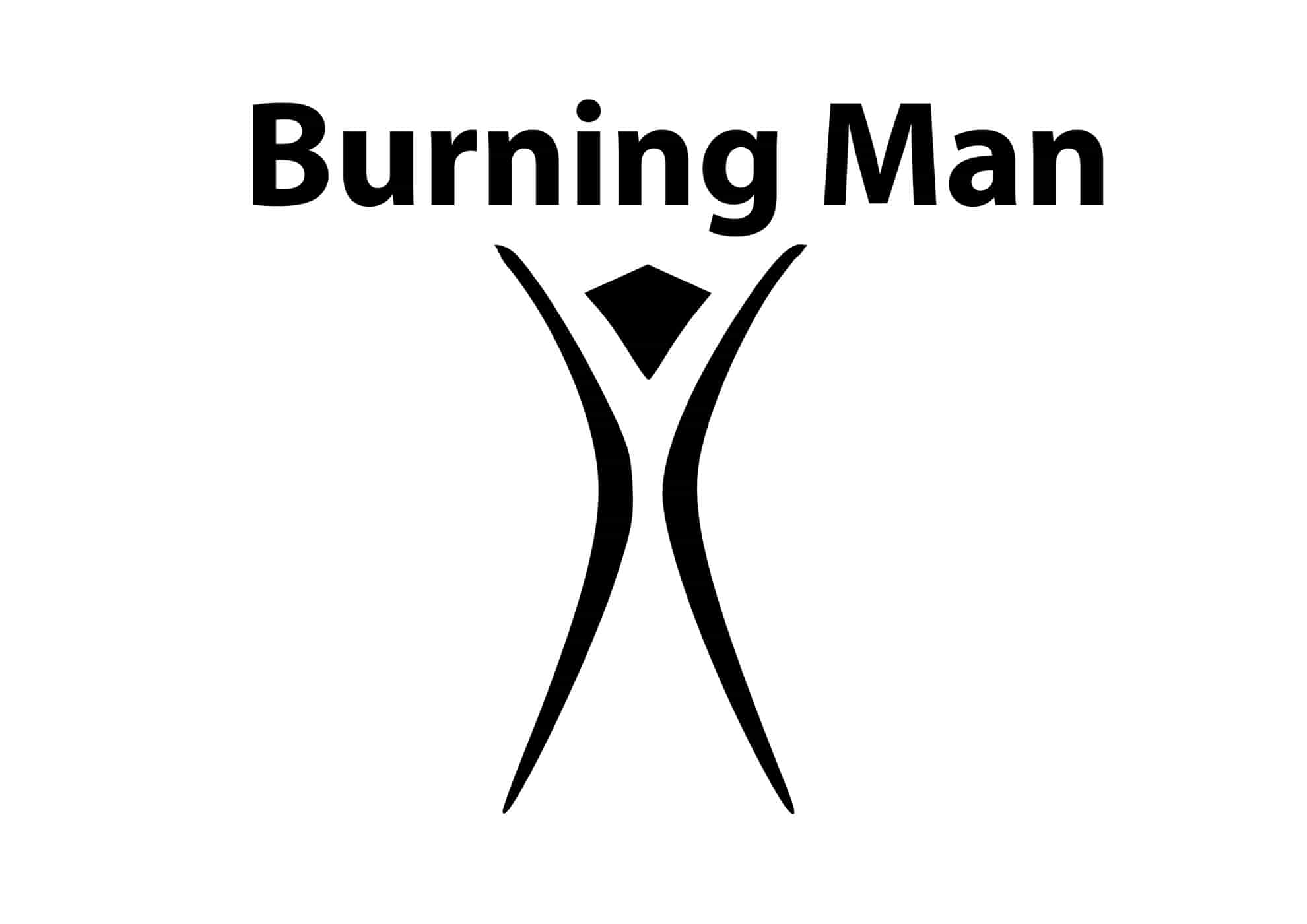 logotipo de hombre en llamas